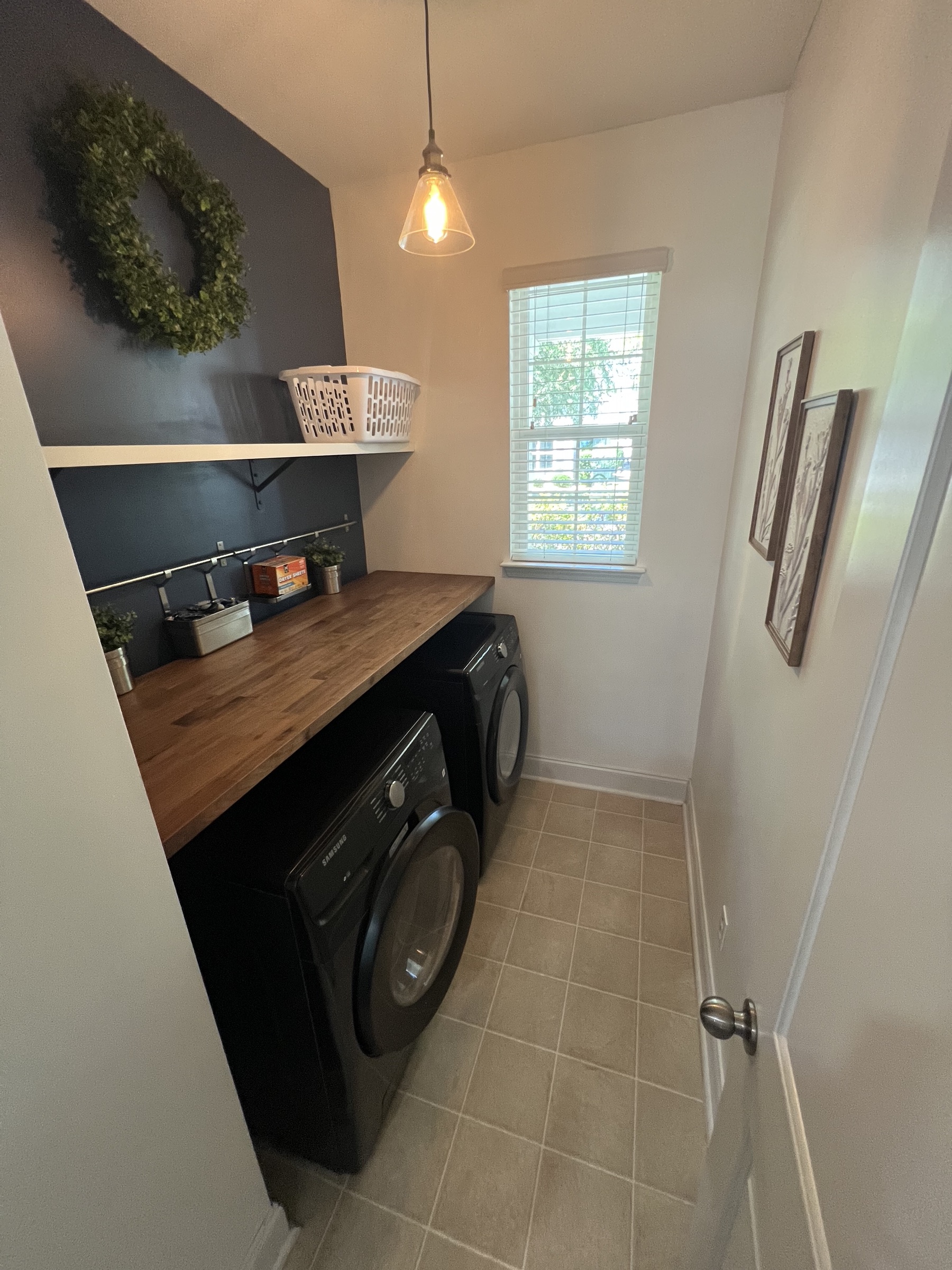 Laundry room with washer and dryer